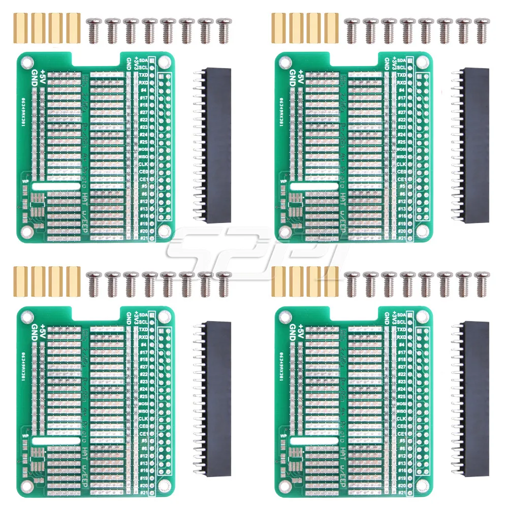 52Pi 4 шт. прототип шляпа макет DIY Прототип щит для Raspberry Pi 2 / 3 Модель B +|Аксессуары