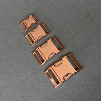 1 pcspack 15mm 20mm 25mm 32mm rose gold metal side release buckle ring belt clasp webbing straps clip hook for dog pet collar