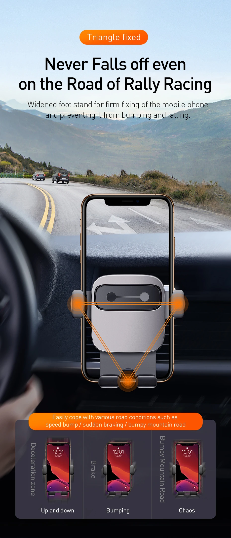 Автомобильный держатель для телефона Baseus Gravity для iPhone 11 Pro Xs Max X, автомобильный держатель для телефона, автомобильный держатель для мобильного телефона