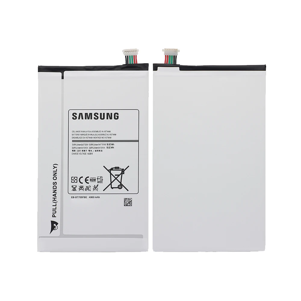 Аккумулятор для samsung T705 EB-BT705FBE, 4900 мАч, для samsung Galaxy Tab S, 8,4 дюймов, SM-T700, SM-T705, Сменный аккумулятор для планшета
