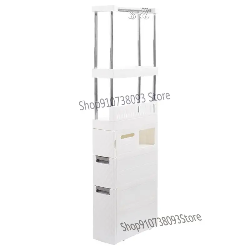 18 см полка для унитаза напольный Многоэтажный стеллаж хранения в туалете узкий