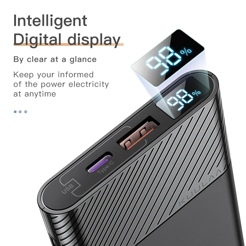 Внешний аккумулятор KUULAA PD на 10000 мА · ч с поддержкой QC 3 0|Внешние аккумуляторы| |