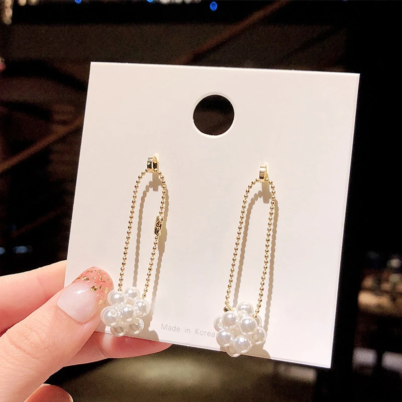 Уникальный дизайн модные простые темпераментные жемчужные шарики Подвесные