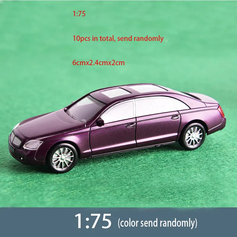 2 шт./10 шт./50 шт. модель автомобиля грузовик автобус 1: 75 1:100 1:150 1:200 строительство Поезд Макет Набор модель поезд Хо/ТТ/н масштаб железнодорожное моделирование - Цвет: 10pcs car 75 scale