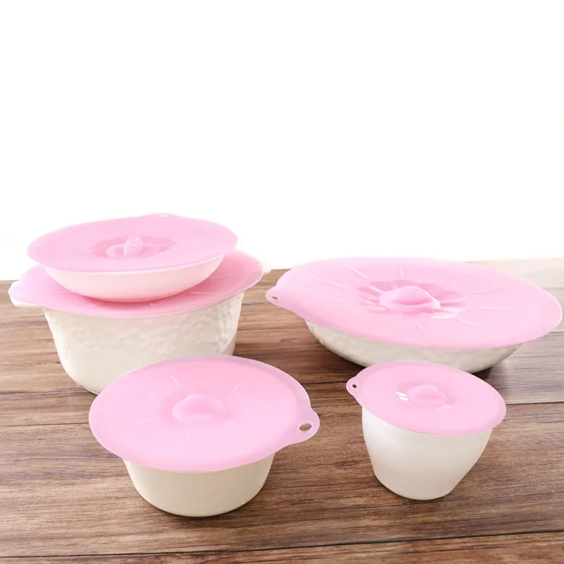 Силиконовые крышки чаши термостойкий чехол для микроволновой печи многоразовые