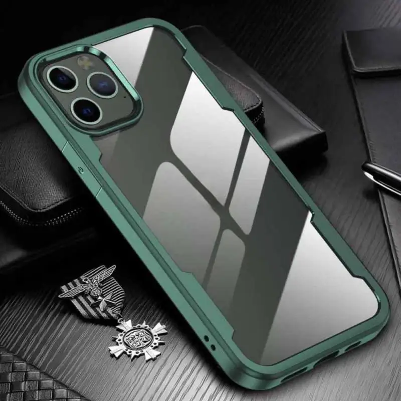 

New For IPhone 12 Mini Pro Promax Phone Case Shockproof Bumper Transparent Soft TPU For IPhone Protective Fitted Cover Hot
