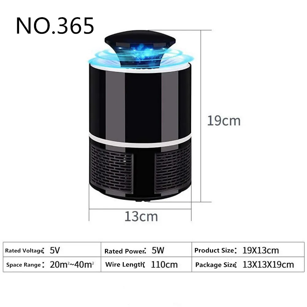 

5V Mosquito Killer Lamp USB Electric No Noise No Radiation Insect Killer Flies Trap Lamp Anti Mosquito Lamp Home