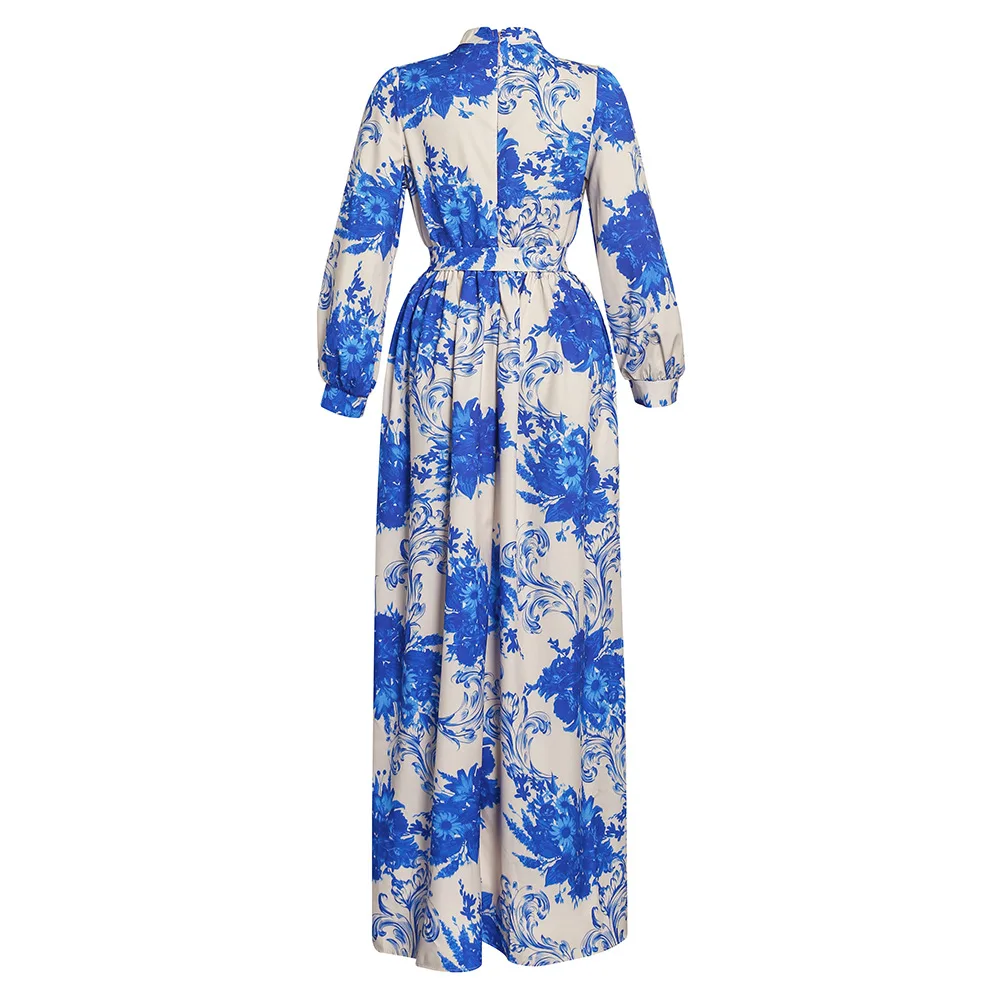 Long Sleeve muslim Dresses For Women African Party Gowns Evening Dress 2021 Dubai Chiffon Abaya Kaftan Ladies Clothing Robe