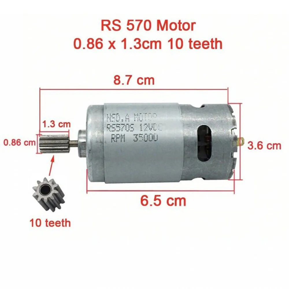 M570 двигатель DC12V 35000 об/мин 65 Вт с большим крутящим моментом для Traxxas RC &amp Wheels