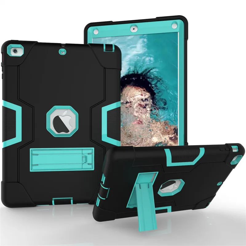 

New Armor Case For Ipad Air 1 2013 Kids Safe Heavy Duty Silicone Hard Cover For Ipad Air 1 Model A1475 A1476 A1474 2013 9.7 Case