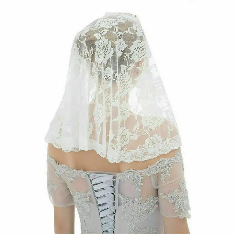 

Chapel Church Veil Lace Catholic Mantilla infinity Mantilla Catholic Veil Head Covering Latin Mass Voile Noir Dentelle