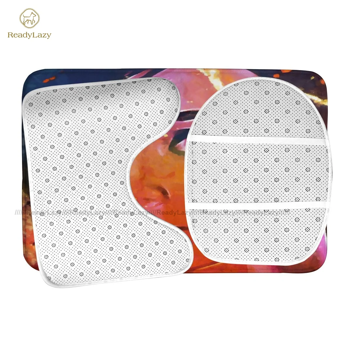 

Audrey Hepburn Bath Mat Polyester Shower 3 Piece Bathroom Mat Set Soft Vintage Bathroom Rug