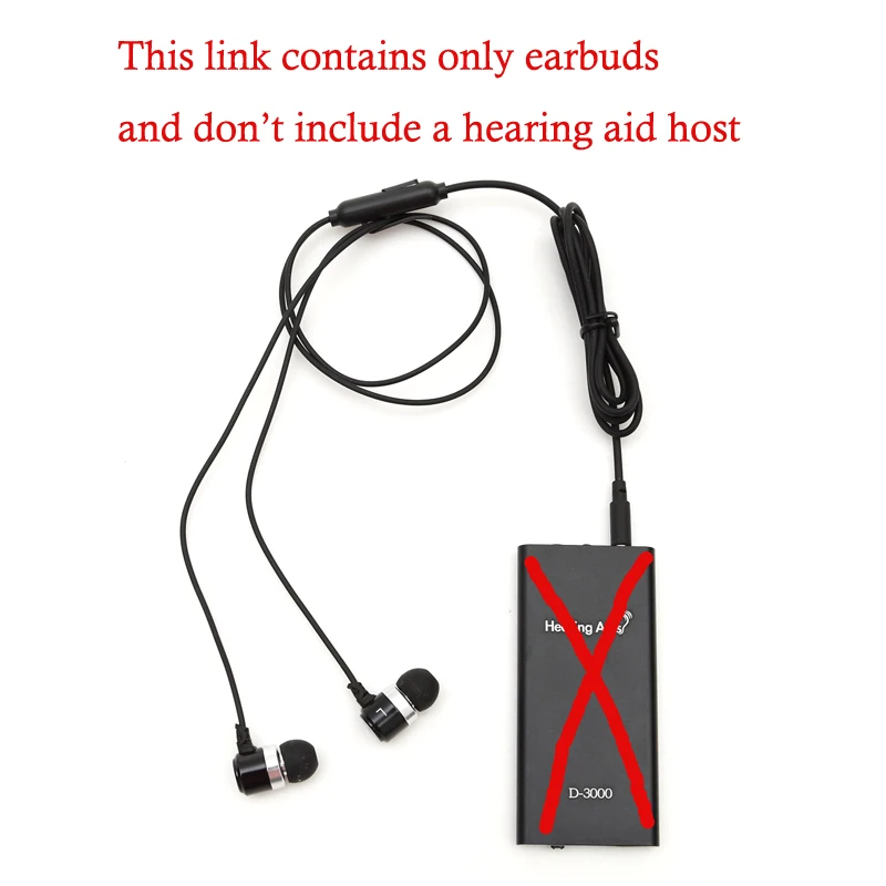 

D-3000 Portable Hearing Aid Headphones