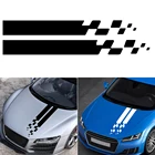 Наклейка s для телефона, 2 шт., полосы на автомобильный капот, наклейка для BMW, Ford, Toyota, Renault, Peugeot, Mercedes, Honda, украшение для капота своими руками