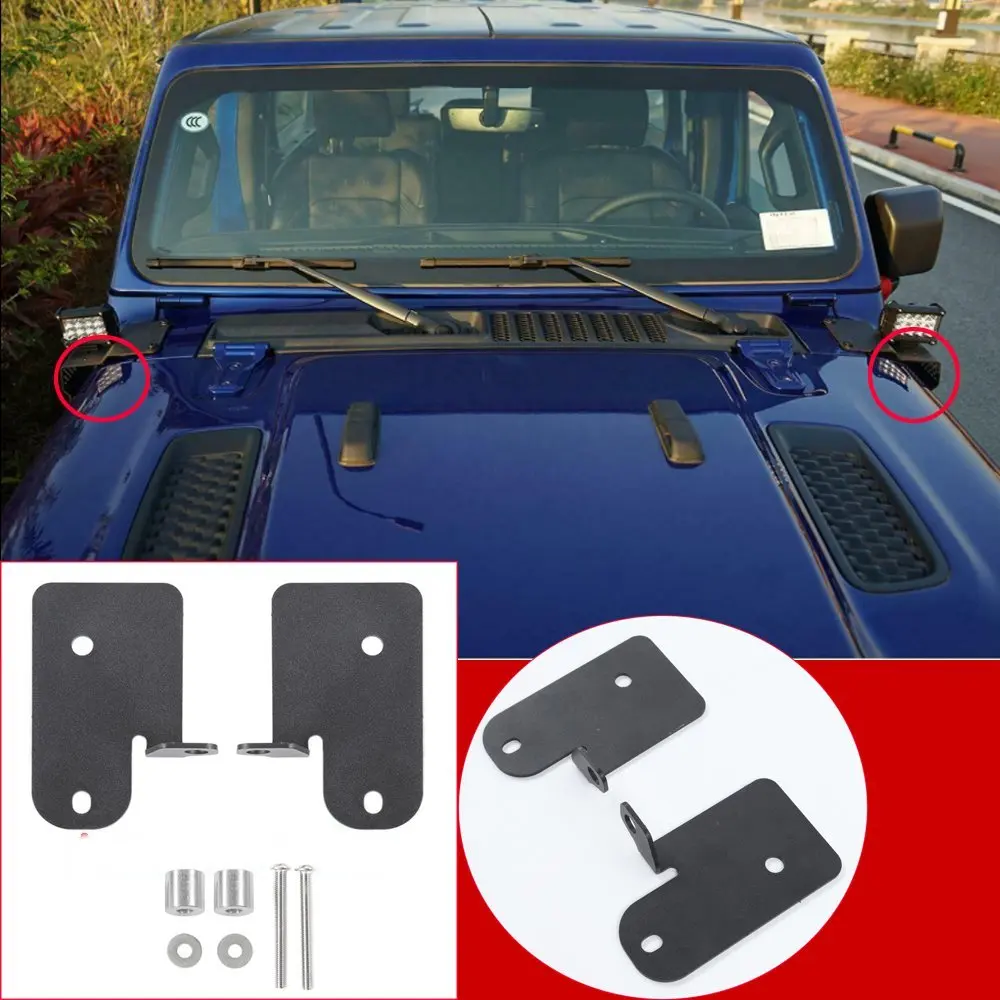 

Комплект креплений из алюминиевого сплава для освещения столбов для Jeep Wrangler JL JT Gladiator 2018 +