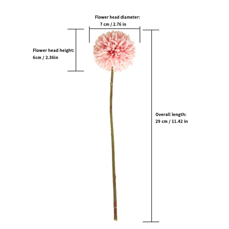 

1 / 3 / 5Pcs Bouquet Of Artificial Flowers Real Silk Dandelion Ball Flower Fake DIY Home Wedding Decoration Valentine's Day Gift