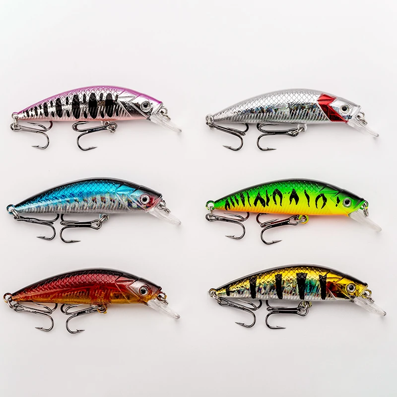 

1PCS Sinking Fishing Lure Minnow 55mm 6g Mini Trout Baits Small Wobbler Light Sinking Fish Crankbait Japan Winter Tackle
