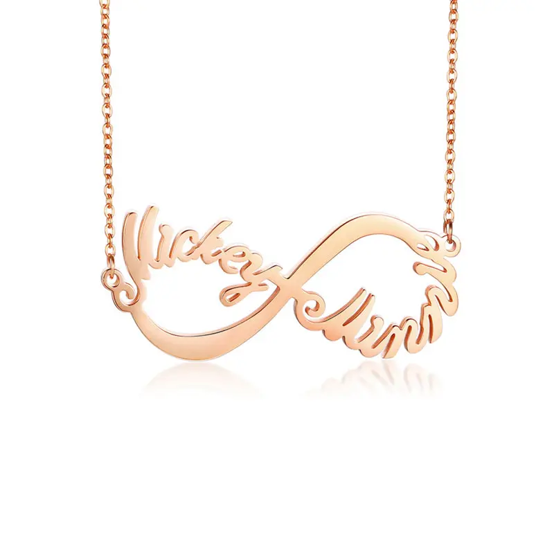 

Custom Name Necklaces Women Pink Gold Color Chain Nameplate Choker Necklace Lovers Friend Bff Gift Jewelry