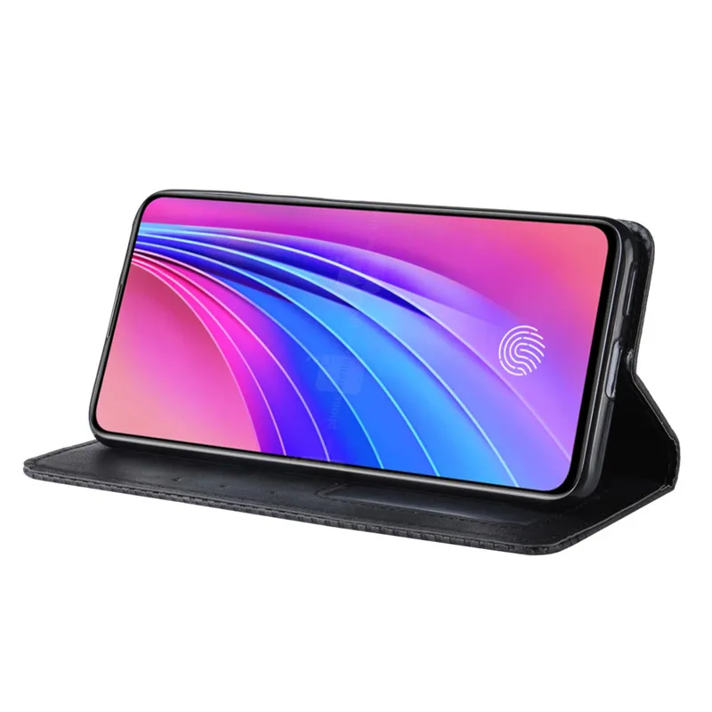 Флип чехол Vivo V15 Pro кошелек обложка на заднюю панель из искусственной кожи сумка