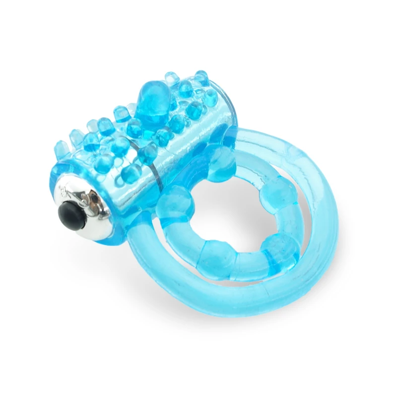 Вибрирующий пенис кольцо мужской рукав Массажер Силиконовый двойной кольца