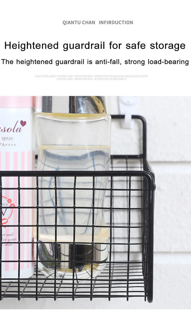 Полка Для Ванной комнаты без перфорации Полки хранения шампуня душа органайзер