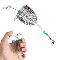 carp fishing bait cage feeder holder fishing lure basket fishing accessories bait cage basket lure weighted cage fishing tackle