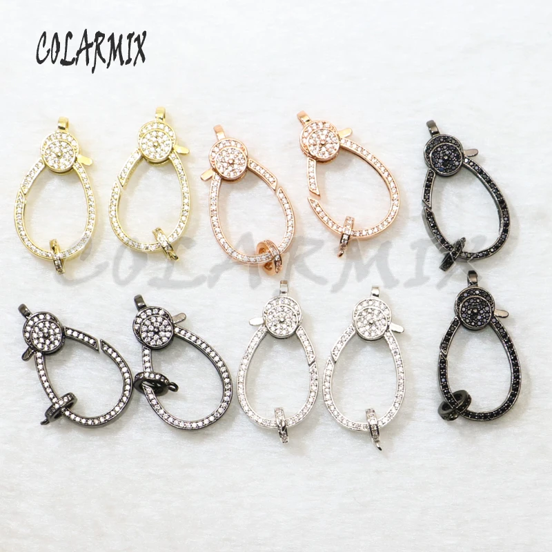 4 шт. оптовая продажа циркониевая застежка ювелирные аксессуары разъем для