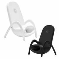 portable mini chair wireless charger supply for all phones multipurpose phone stand with musical speaker function