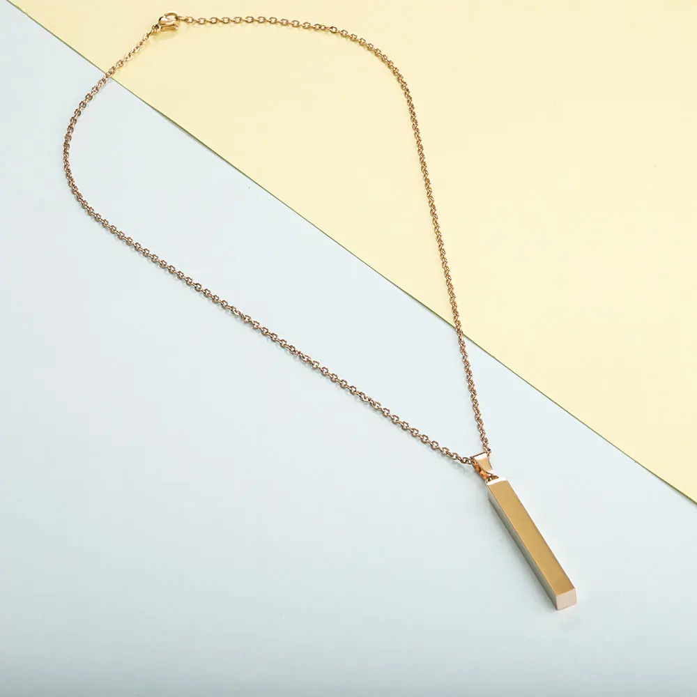 Модное ожерелье из полированной нержавеющей стали с зеркальным покрытием