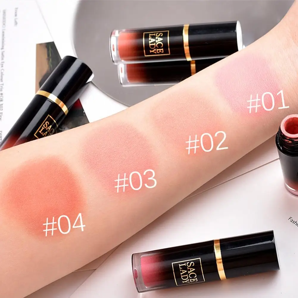 Крем для макияжа Румяна стик лица мерцающий контурный крем румяна щек Косметика