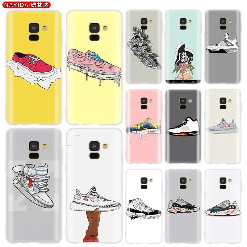 

Мягкий силиконовый чехол для Samsung A8, A6 Plus, 2018, 2017, A10, A30, A40, A50, A60, A70, A80, A90, A7, A5, брендовая коробка для кроссовок, обуви