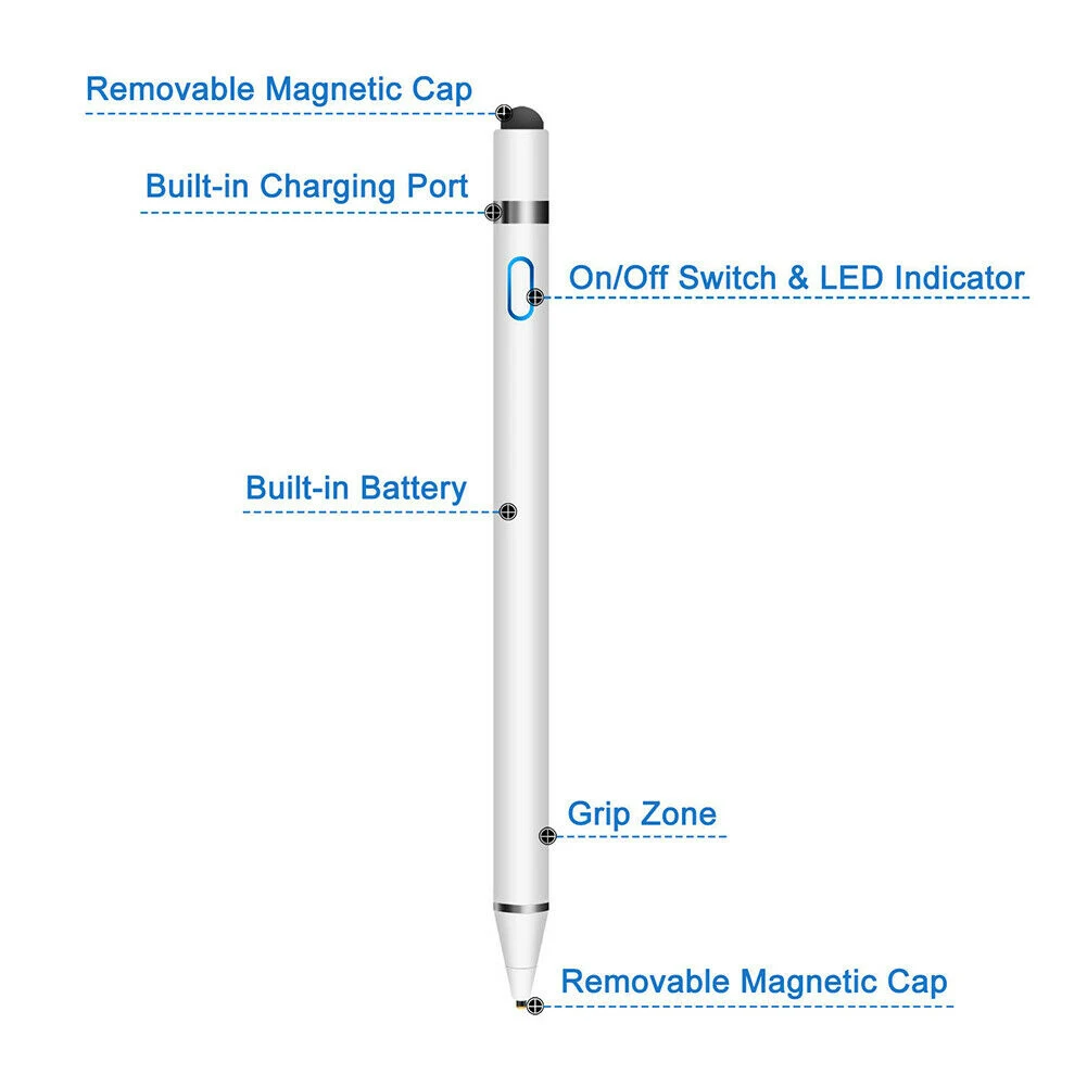 

Capacitive Touch Screen Pen Painting Writing Tablet Touch Stylus Pencil for Apple IPad Pro Android Phone Smart Pen Accessories