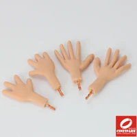 1 pair of silicone hands with aluminum wire inside for free movement for stop motion puppet