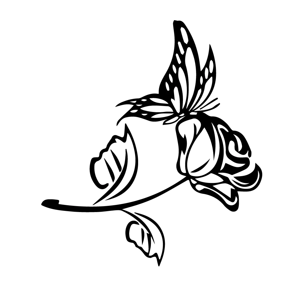 

Car Sticker Art Design Butterfly Auto Stickers Waterproof Self-Adhesive Removable Scratch Cover Decal Auto Decoration 12x13 Cm