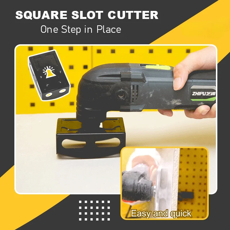 

Square Slot Cutter Square Milling Cutter Carving for Drywall Rectangle/Square Slot Cutting Tools Woodworking Slotting
