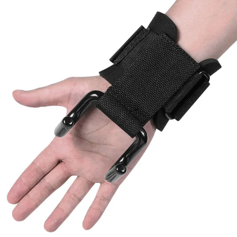 

1 PCS Adjustable Steel Hook Grips Straps Weight Lifting Strength Training Gym Fitness Wrist Support Lift Straps Pull-up Hook