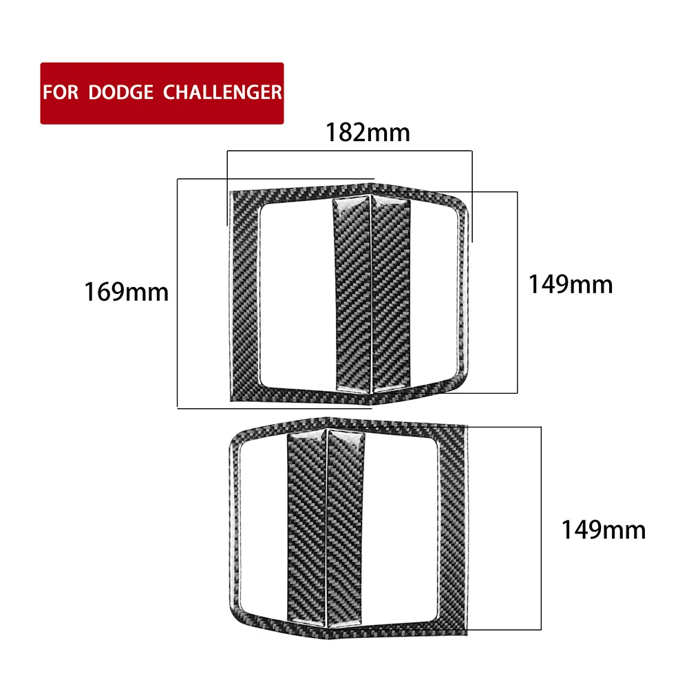 

6pcs/set Door Pull Cover Trim Decorative Stickers for Dodge Challenger 2008-2014 Genuine Real Carbon Fiber Exterior Accessories