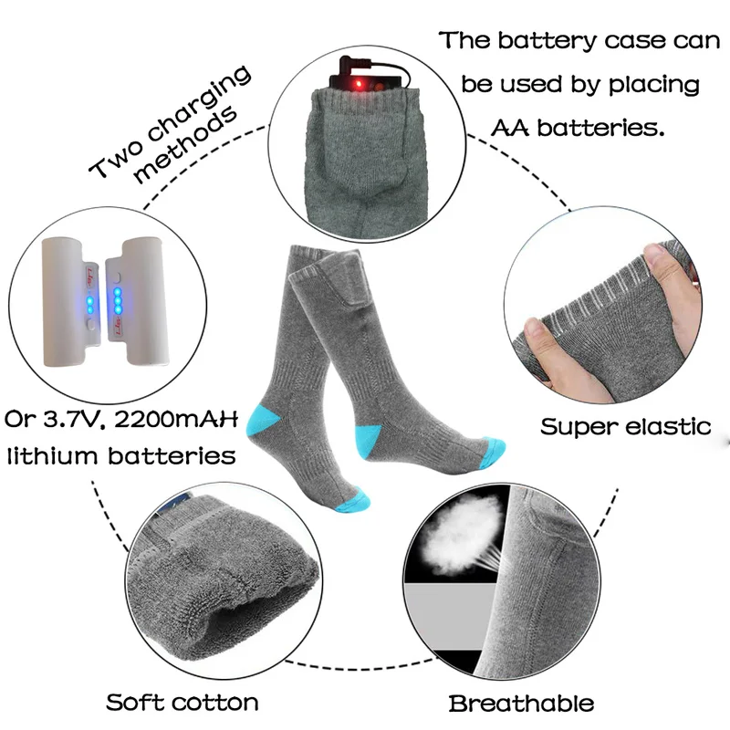 Унисекс с электрическим подогревом на резиновой подошве для маленьких детей