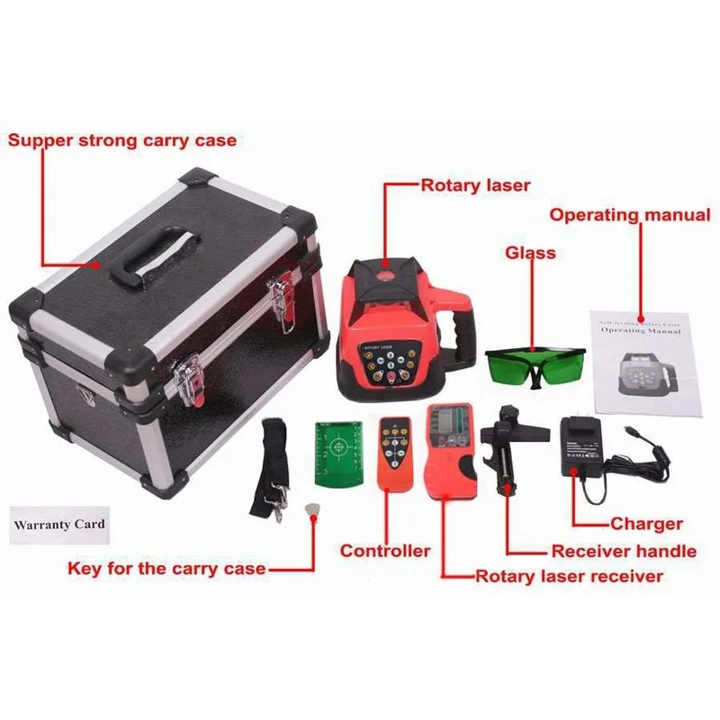 

Green Laser Levels Self-Leveling 360 rotary vertical horizontal rotary laser