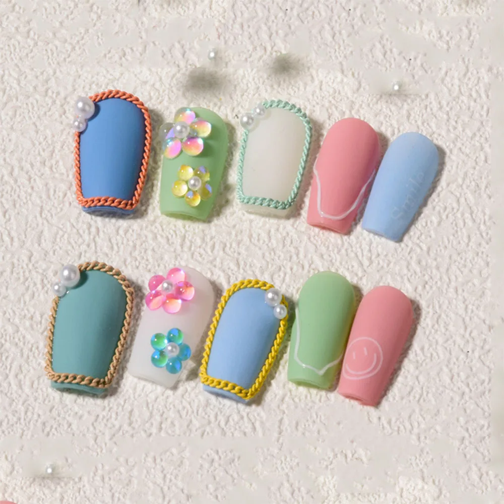 1 коробка Русалка Аврора со стразами слеза ангела Нейл арт яркие бусины с плоской