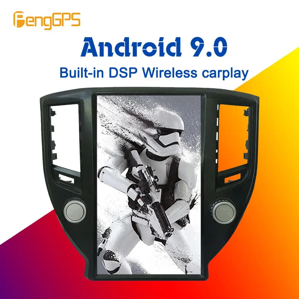 Автомобильная Мультимедийная система Tesla 13 6 дюйма Android 9 0 PX6 4 + 64 ГБ встроенная DSP