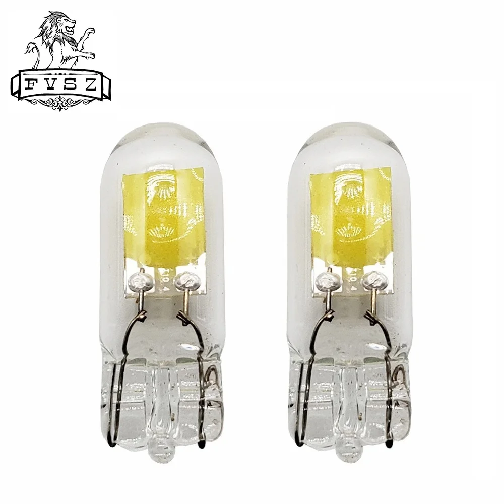 10 шт. T10 светодиодный W5W 1 2 W фары для автомобиля автомобильный инструмент лампы