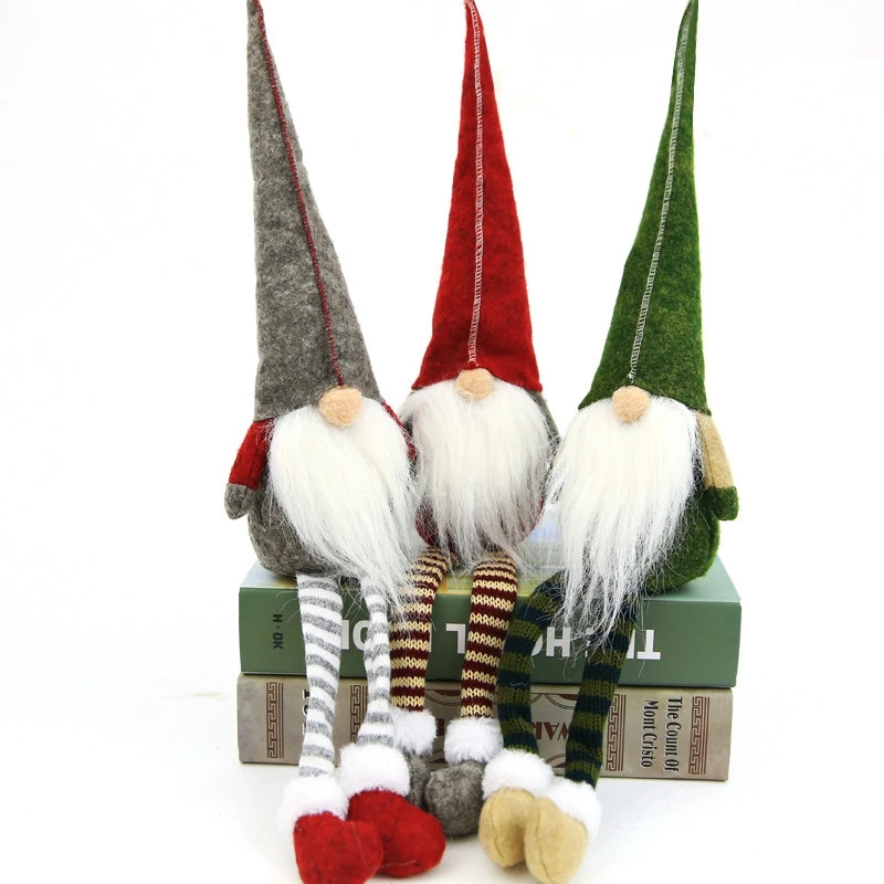 

Christmas Long Legged Faceless Doll Nordic Wind Elf Shy Dwarf Family Lovely Decoration Perfect Holiday Gift