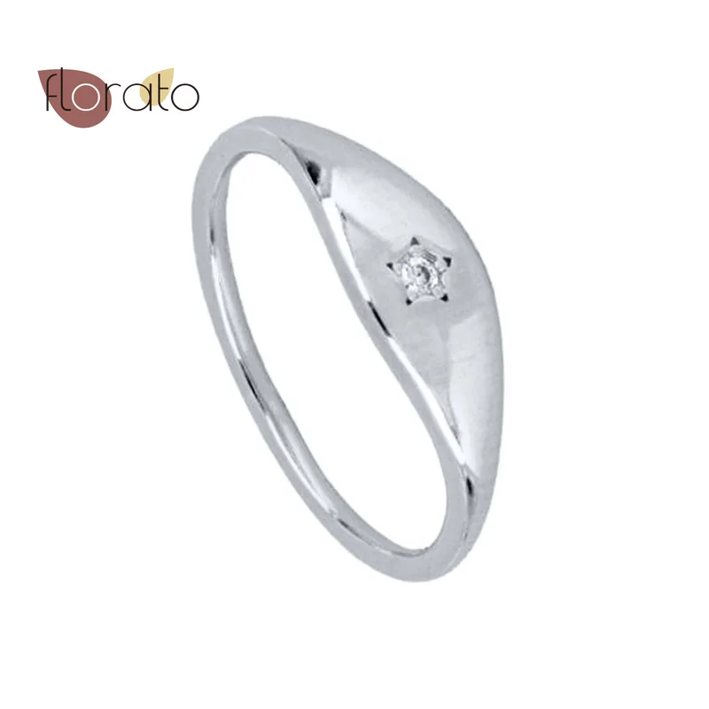 

24k Gold Plated/Silver Minimalist Style Crystal Diamond Ring Fashion Women Zircon Ring Engagement Proposal Wedding Birthday Gift