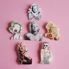 Мэрилин брошь Монро женские сексуальные акриловые значки Милая модель ручной работы воротник лацкан заколки на рюкзак девушки друзья подарки