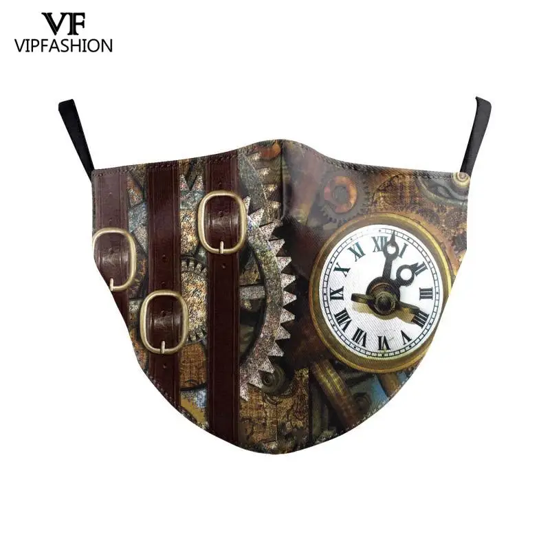 VIP модная маска для лица взрослых стимпанк печатных уход за кожей MasksAnti пыли