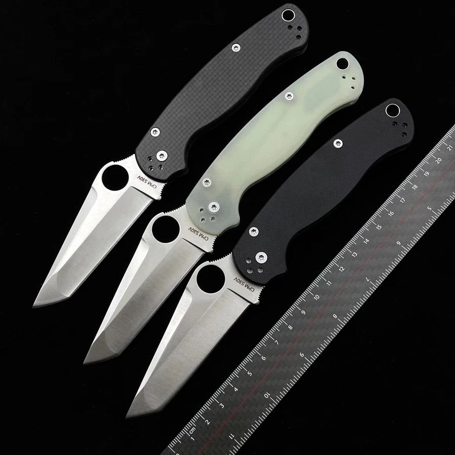 

NEW C81 Tanto PARA 2 G10 Handle Folding Knife S30V Outdoor Camping Hunting Pocket Kitchen EDC Self-defense Tactical KNIVES