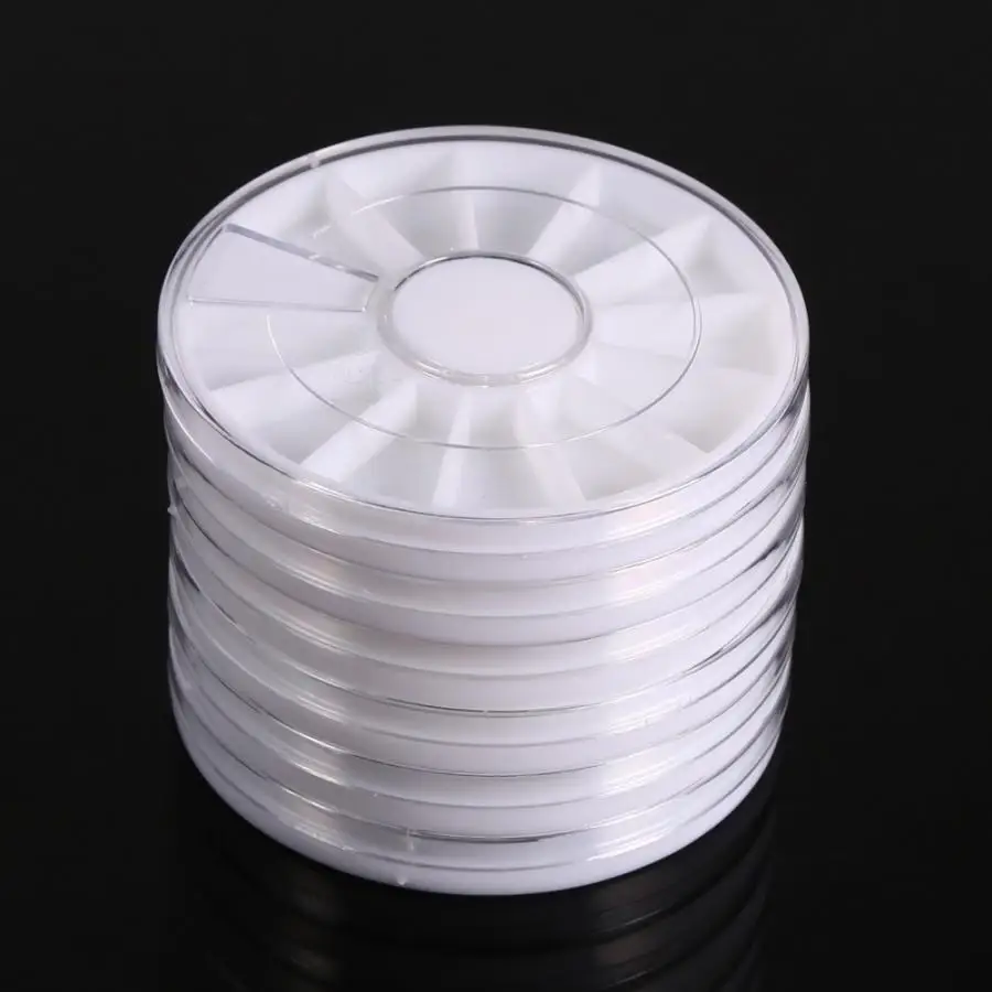 6 шт./компл. хранение для принадлежностей дизайна ногтей чехол стразы аксессуары