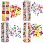 Мягкая полимерная глина, наполнители для ювелирных украшений сделай сам, 12 ячеек, цветок, фрукты, животные, глиттер, эпоксидная смола