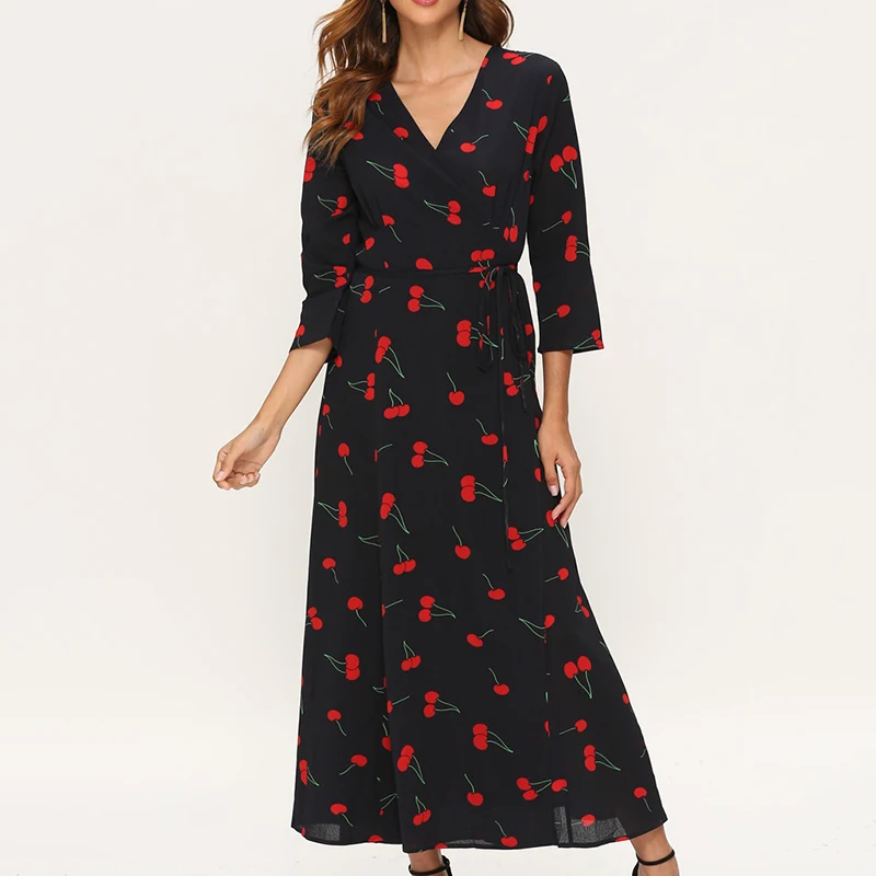 Новинка осеннее платье bamocy женские облегающие платья с рукавом 3/4 винтажное